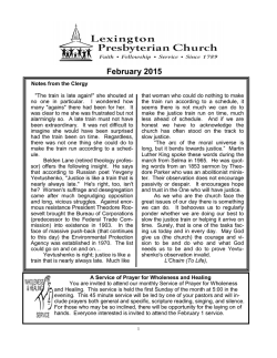 Newsletter - Lexington Presbyterian Church