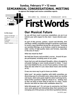 Newsletter - First Lutheran Church