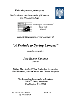A Prelude to Spring Concert