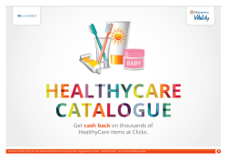 Latest list of HealthyCare products