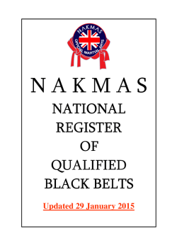national register - NAKMAS National Register of Qualified Black Belts