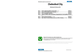 Chelmsford City Printable Form Guide