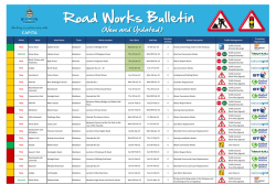 Roadworks Bulletin