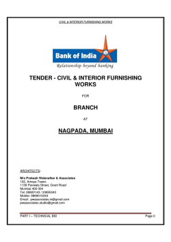 Annexure I - Bank Of India