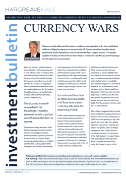 January 2015: Currency Wars (301 KB)