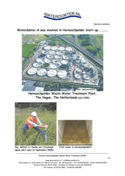 Harnaschpolder Waste Water Treatment Plant, The