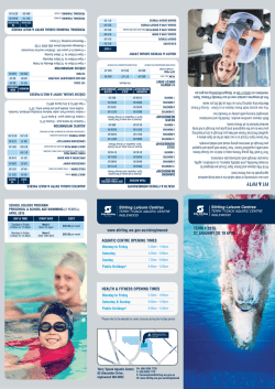 2015 Term 1 Leisure Guide