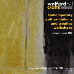 Contemporary craft exhibitions and creative