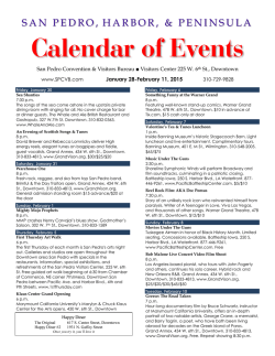 our current updated two week events calendar in