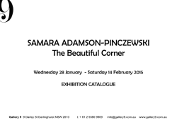 View Exhibition Catalogue - SAMARA ADAMSON
