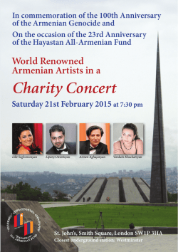 Charity Concert - Hayastan All
