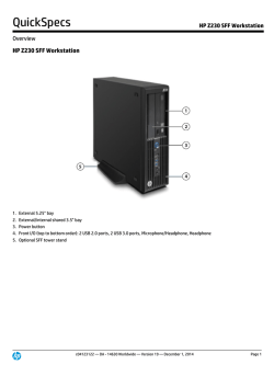 HP Z230 SFF Workstation