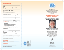 full brochure. - Oklahoma Academy of General Dentistry