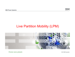 Live Partition Mobility (LPM)