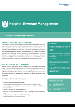 PH19 - Hospital Revenue Management-Ryan