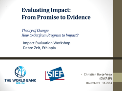 The Results Framework, Christian Borja-Vega