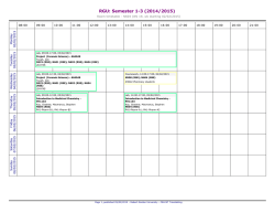 Open PDF Timetable - Robert Gordon University