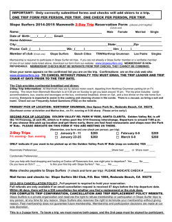 2015-2015 Two Day Trip Form