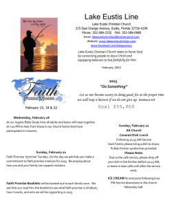 newsletter - Lake Eustis Christian Church