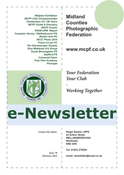 e-Newsletter - Midland Counties Photographic Federation