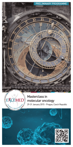 Masterclass in molecular oncology