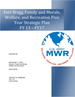 Strategic Plan for FY 2013