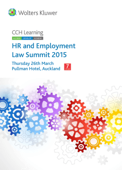 HR and Employment Law Summit 2015