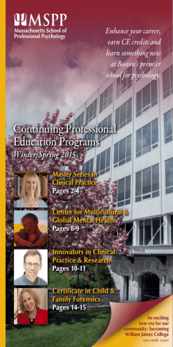 Continuing Professional Education Programs