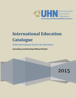 International Education Catalogue