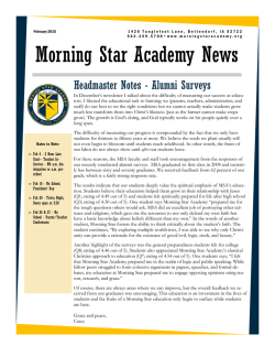 February 2015 newsletter