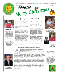 Download The Promise Holiday Newsletter