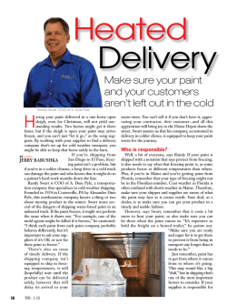 A Duie Pyle Offers Heated Delivery – The Paint Dealer