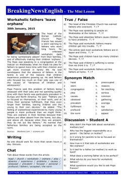 Two-Page Mini-Lesson - Breaking News English