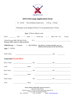 2015 Feb Camp Application Form