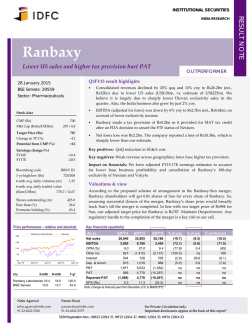 Ranbaxy - Business Standard
