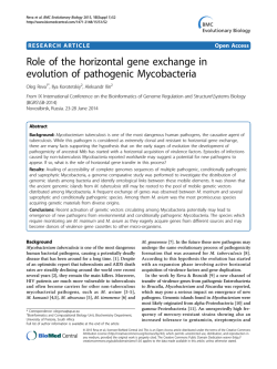 Role of the horizontal gene exchange in evolution
