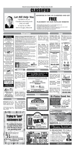 Classifieds - Independent
