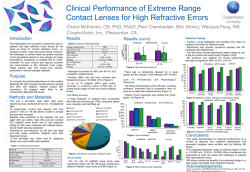 Clinical Performance of Extreme Range Contact Lenses for High