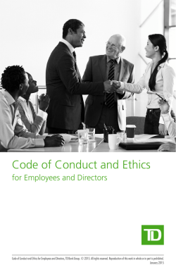 Code of Conduct and Ethics (pdf)