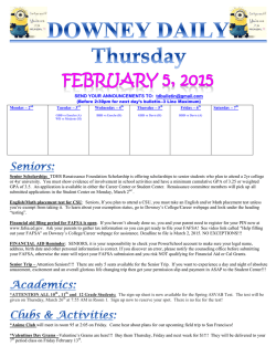 Daily Bulletin - Downey High School