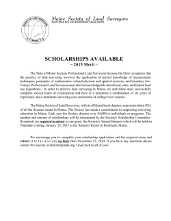 MSLS Scholarship Application and Information