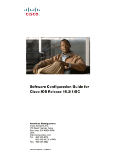 Software Configuration Guide, Cisco IOS 15.2(1)GC
