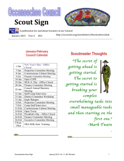 Scout Sign - Occoneechee Council
