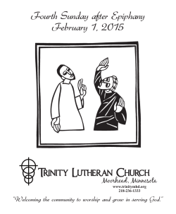 Bulletin - Trinity Lutheran Church