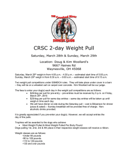 2015-March-WeightPull - the Crooked River Swissy Club