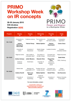 PRIMO Workshop Week on IR concepts