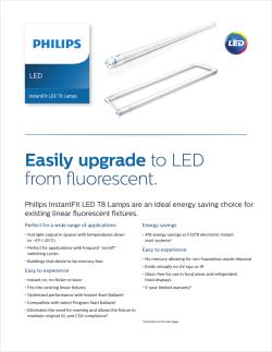 Easily upgrade to LED from fluorescent.