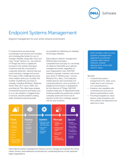 Endpoint Systems Management