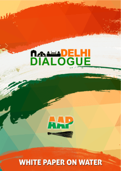 Jal Swaraj-White Paper by AAP