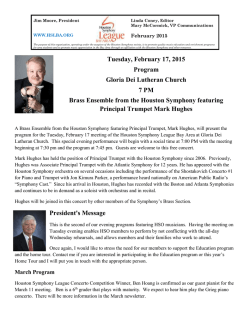 February 17, 2015 Program